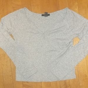 Grey Forever 21 Women's Shirt